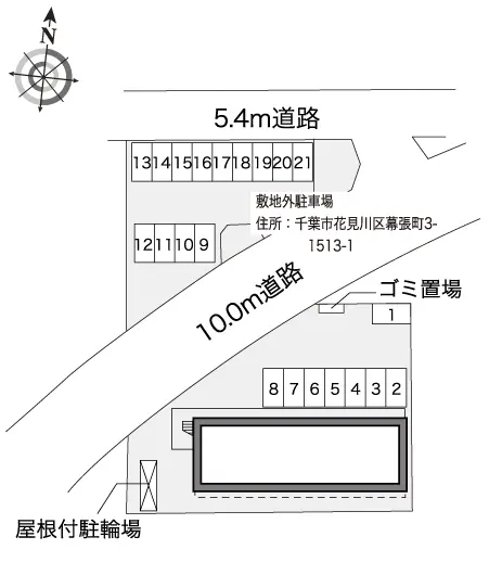 ★手数料０円★千葉市花見川区幕張町　月極駐車場（LP）